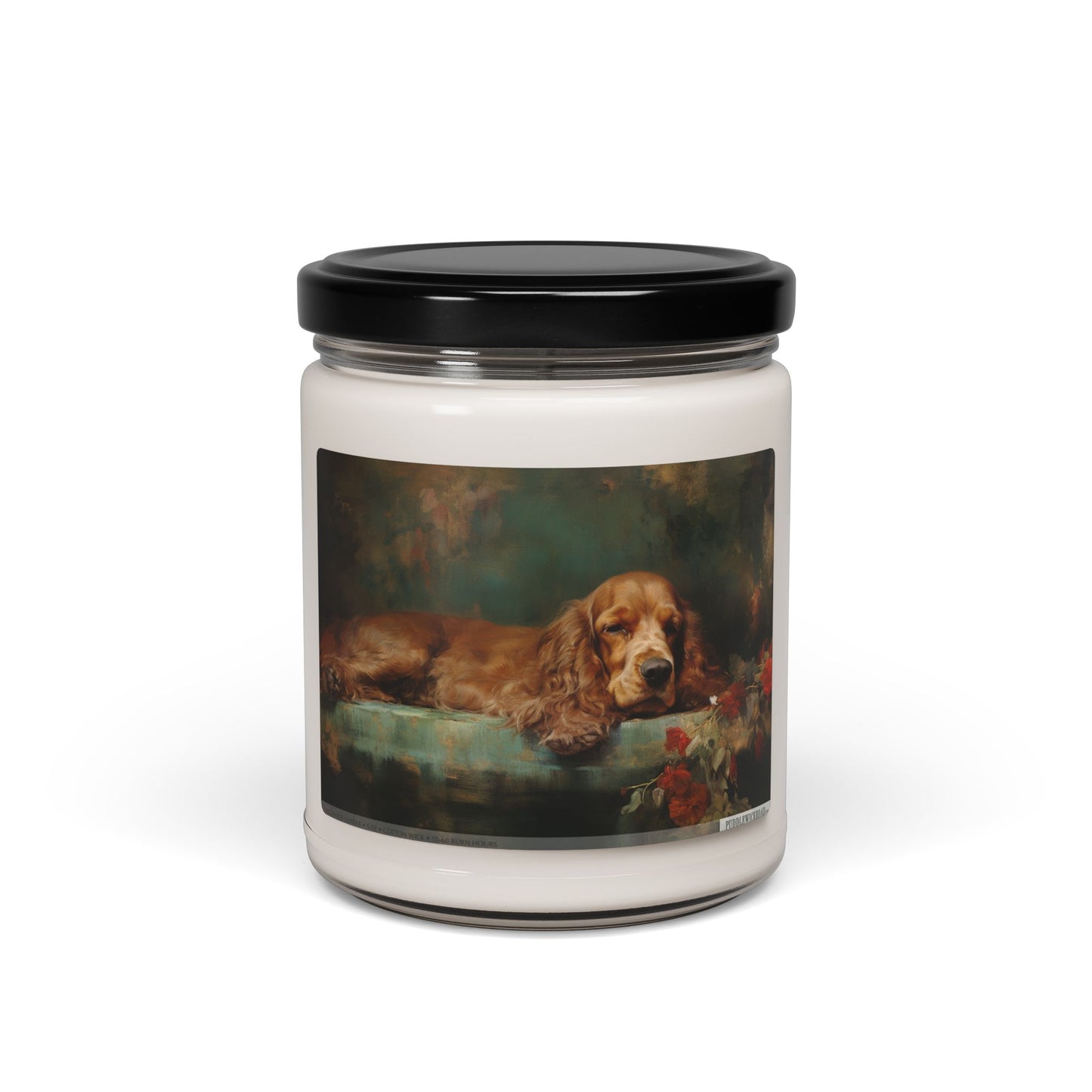 Cocker Spaniel Candle – Vintage Art Pet Lover Gift