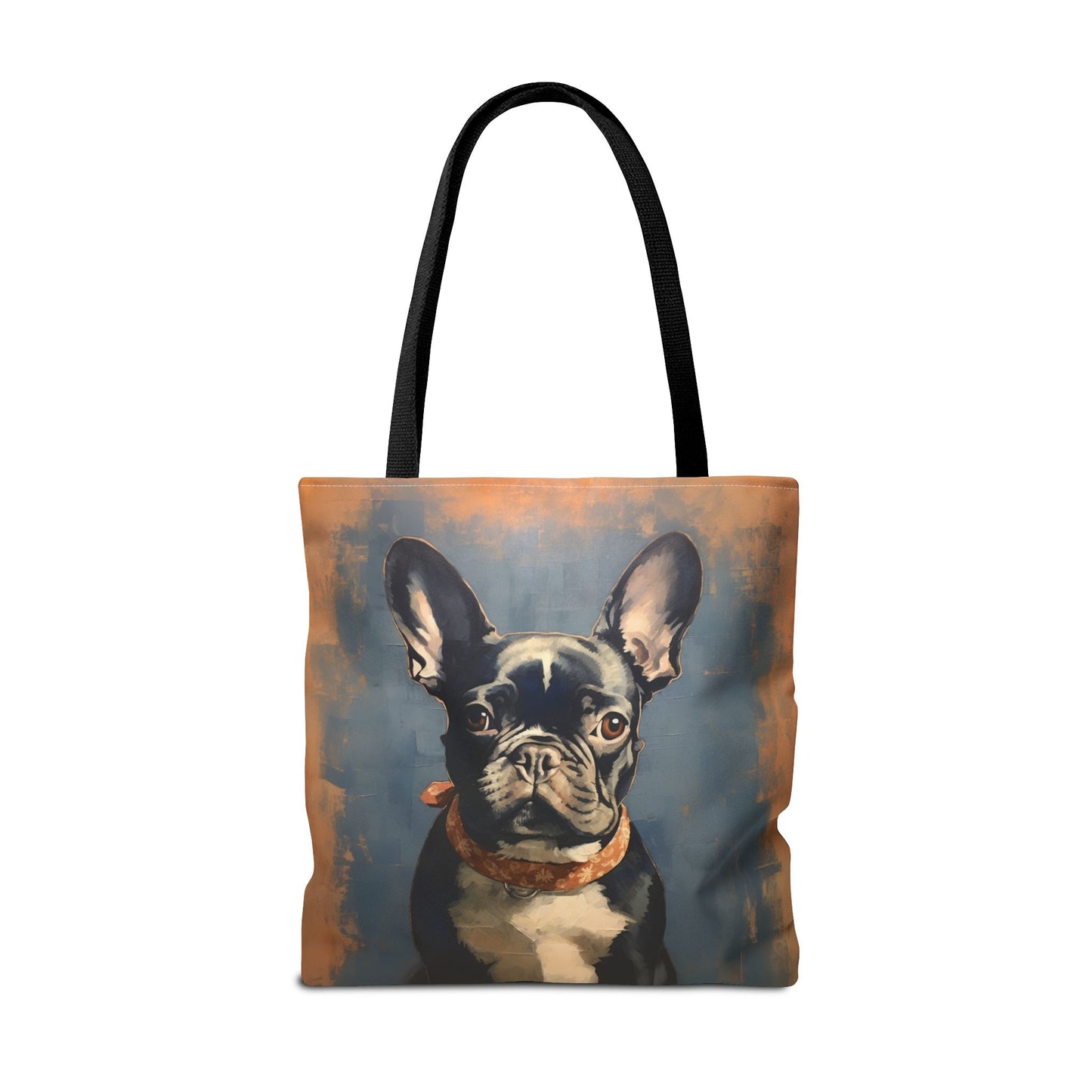 French Bulldog Canvas Tote Bag - Chic Artistic Design for Dog Enthusiasts