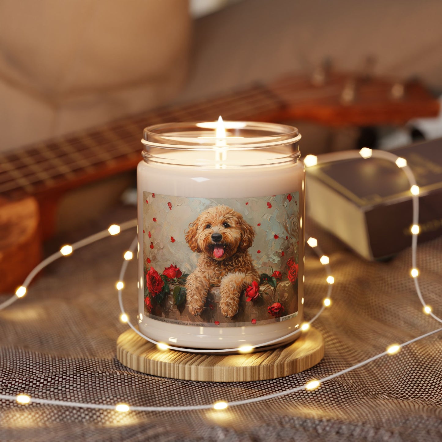 Golden Doodle Love Candle – Vintage Soy Gift for Dog Lovers