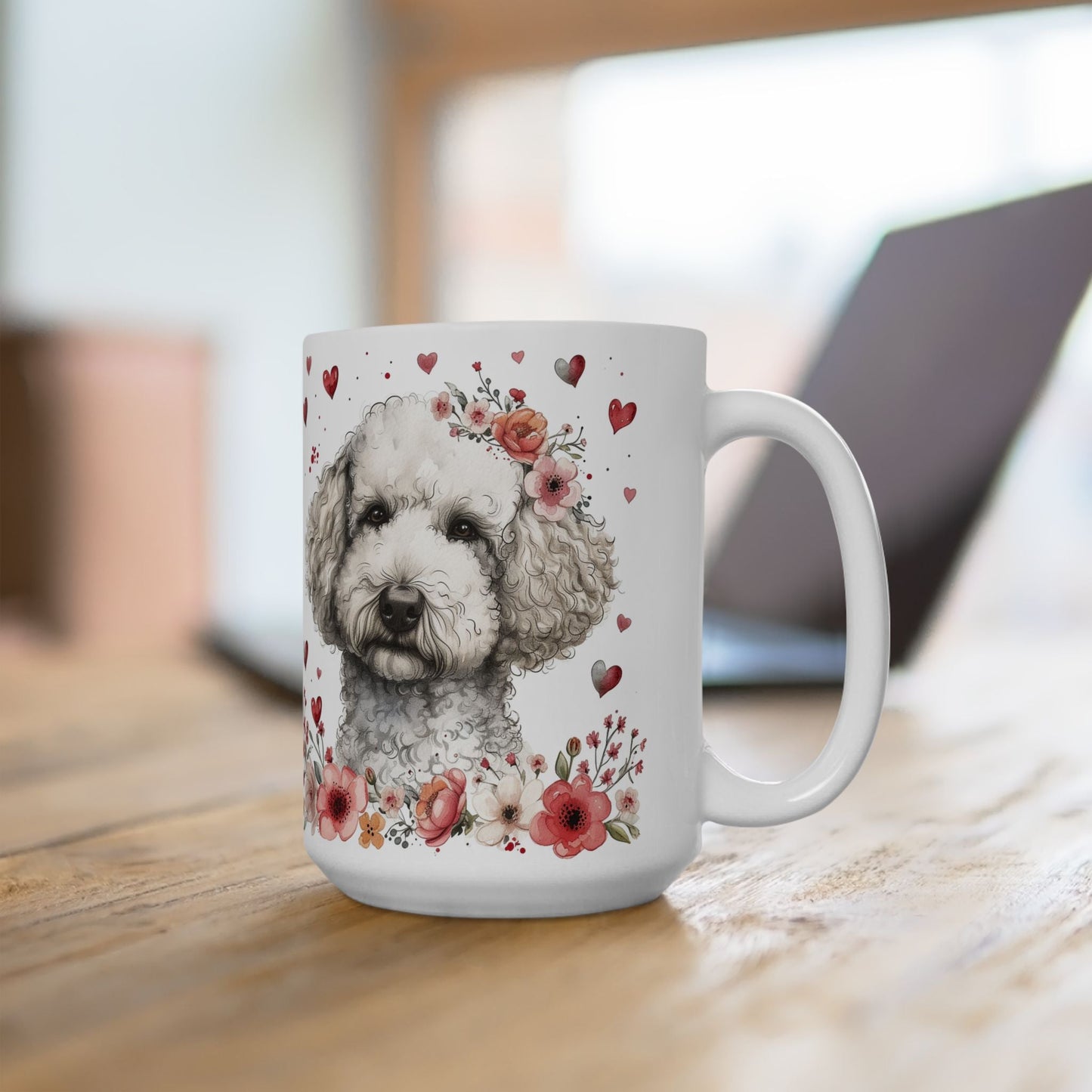 Poodle Love Valentine's Day Mug - Perfect Gift for Dog Moms