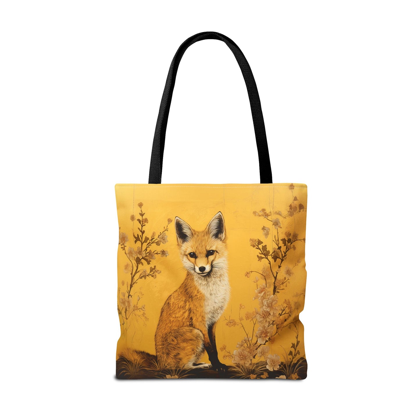 Golden Fox Canvas Tote Bag – Nature-Inspired Eco-Friendly Gift