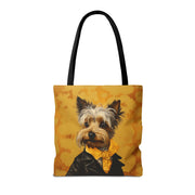 Yorkie Gentleman Tote Bag – Stylish, Artistic, Eco-Friendly Design