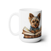 Yorkie Book Lover Mug - Yorkshire Terrier Dog Coffee Cup Gift