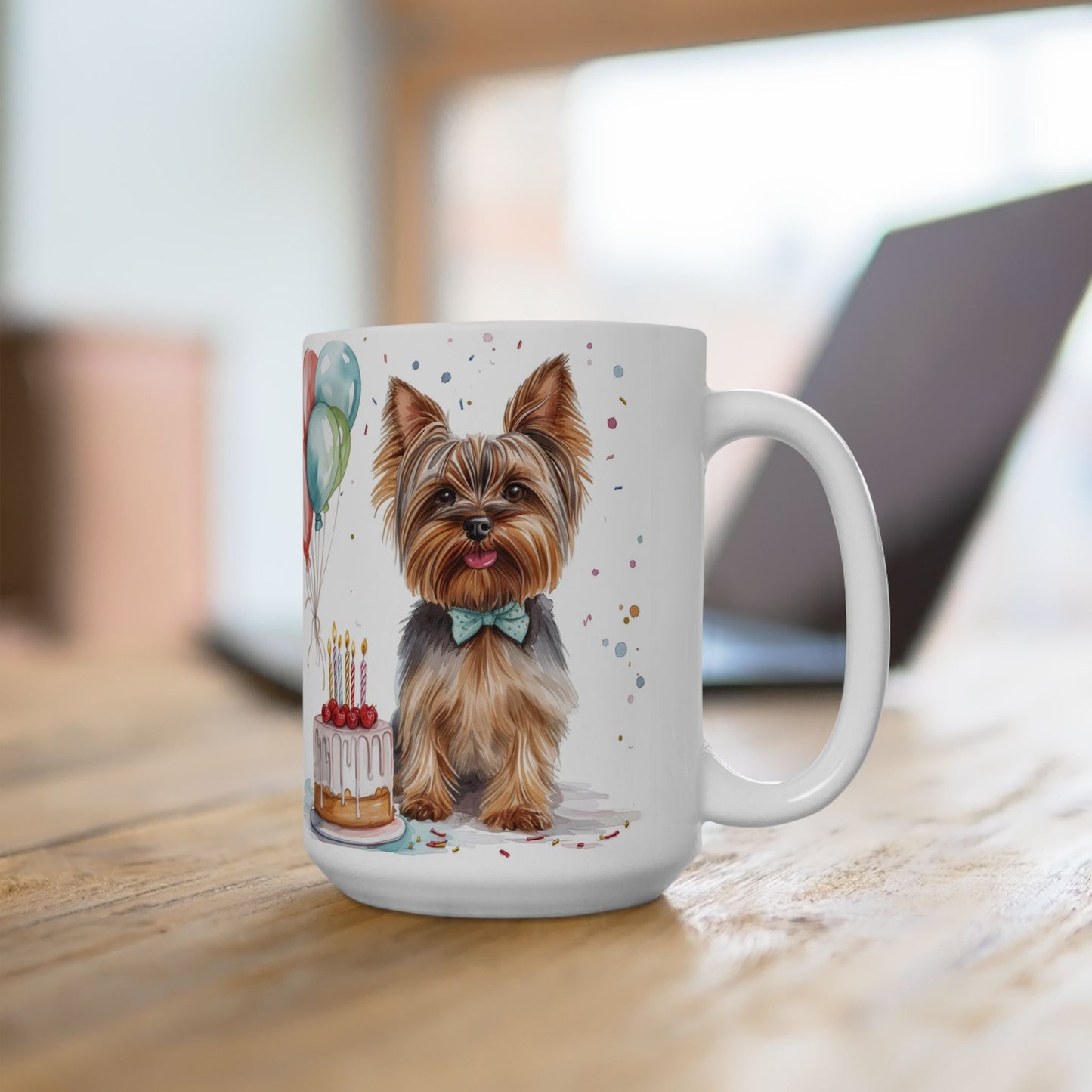 Yorkie Birthday Celebration Mug - Adorable Yorkie Dog Lover Gift