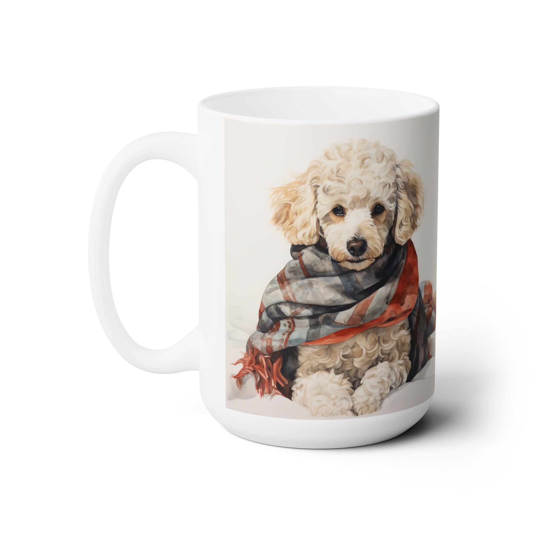 Poodle Lover's Cozy Scarf Mug – Perfect Dog Parent Gift