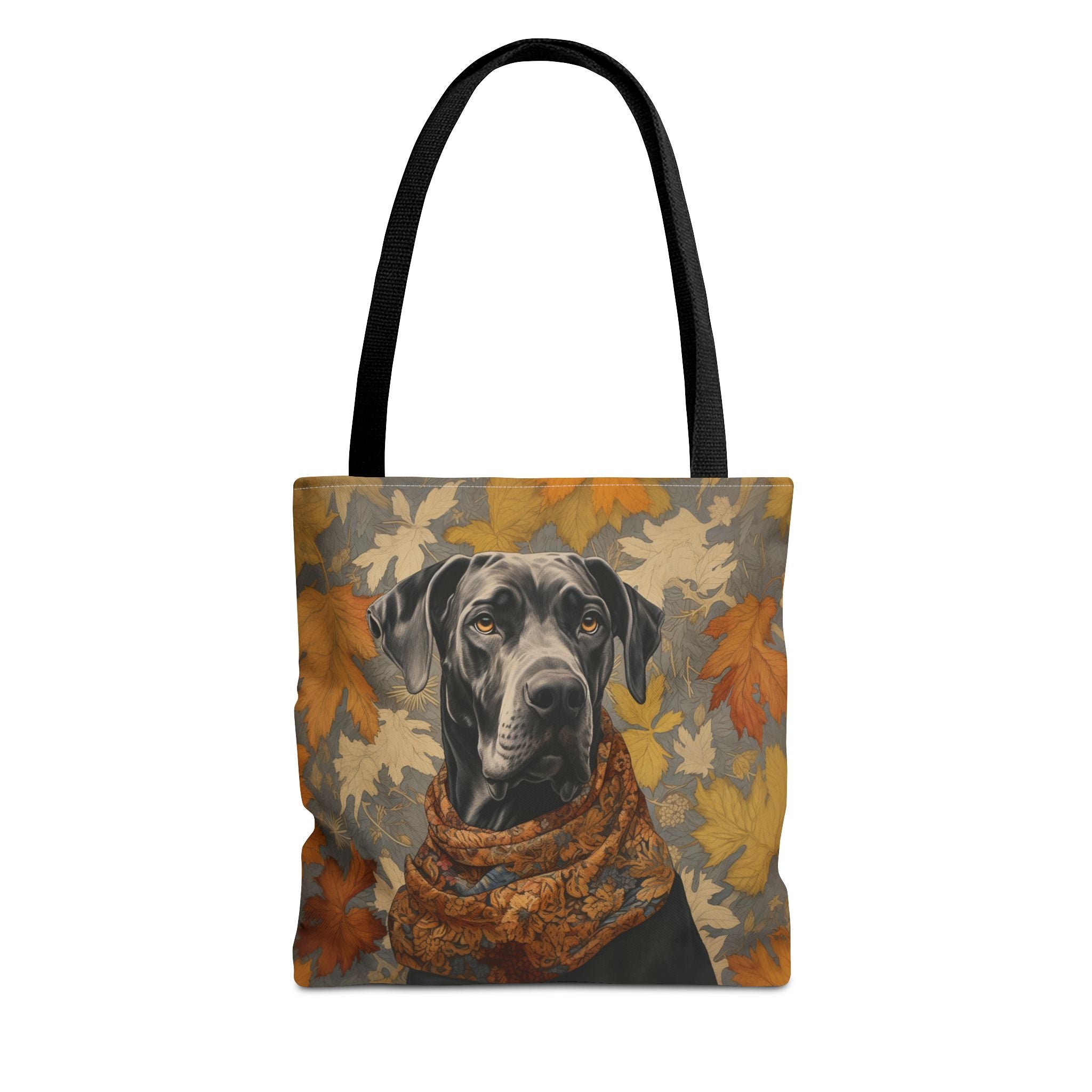 Great Dane Autumn Leaves Tote Bag, Stylish Eco-Friendly Gift for Dog Lovers