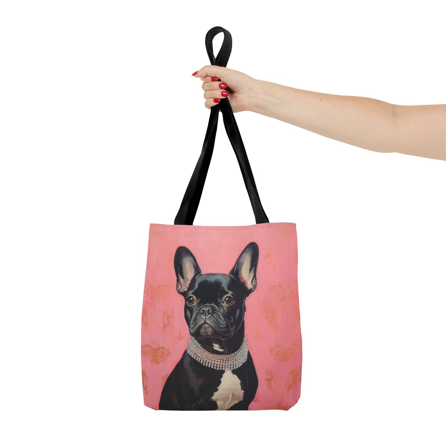 Frenchie Chic Canvas Tote Bag – Glamorous & Eco-Friendly Design