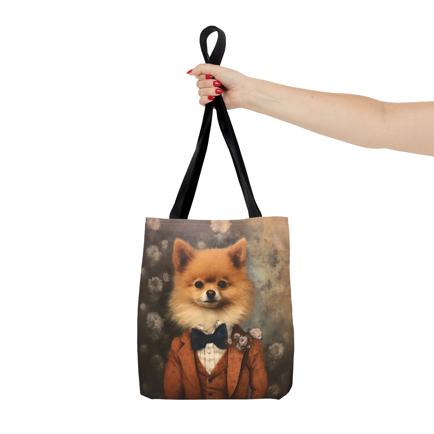 Pomeranian Portrait Canvas Tote Bag, Chic Gift for Dog Lovers