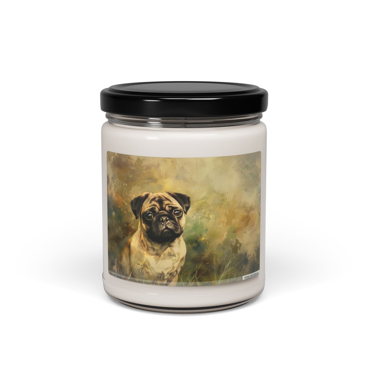 Pug-Inspired Soy Candle – Adorable Gift for Dog Lovers