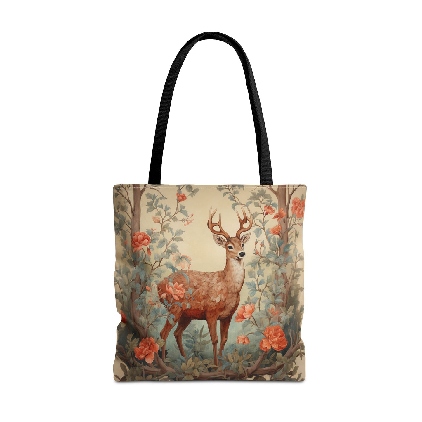 Elegant Deer Canvas Tote Bag - Nature-Inspired Eco-Friendly Design