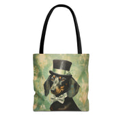 Dapper Dachshund Tote Bag - Chic, Stylish Eco-Friendly Accessory