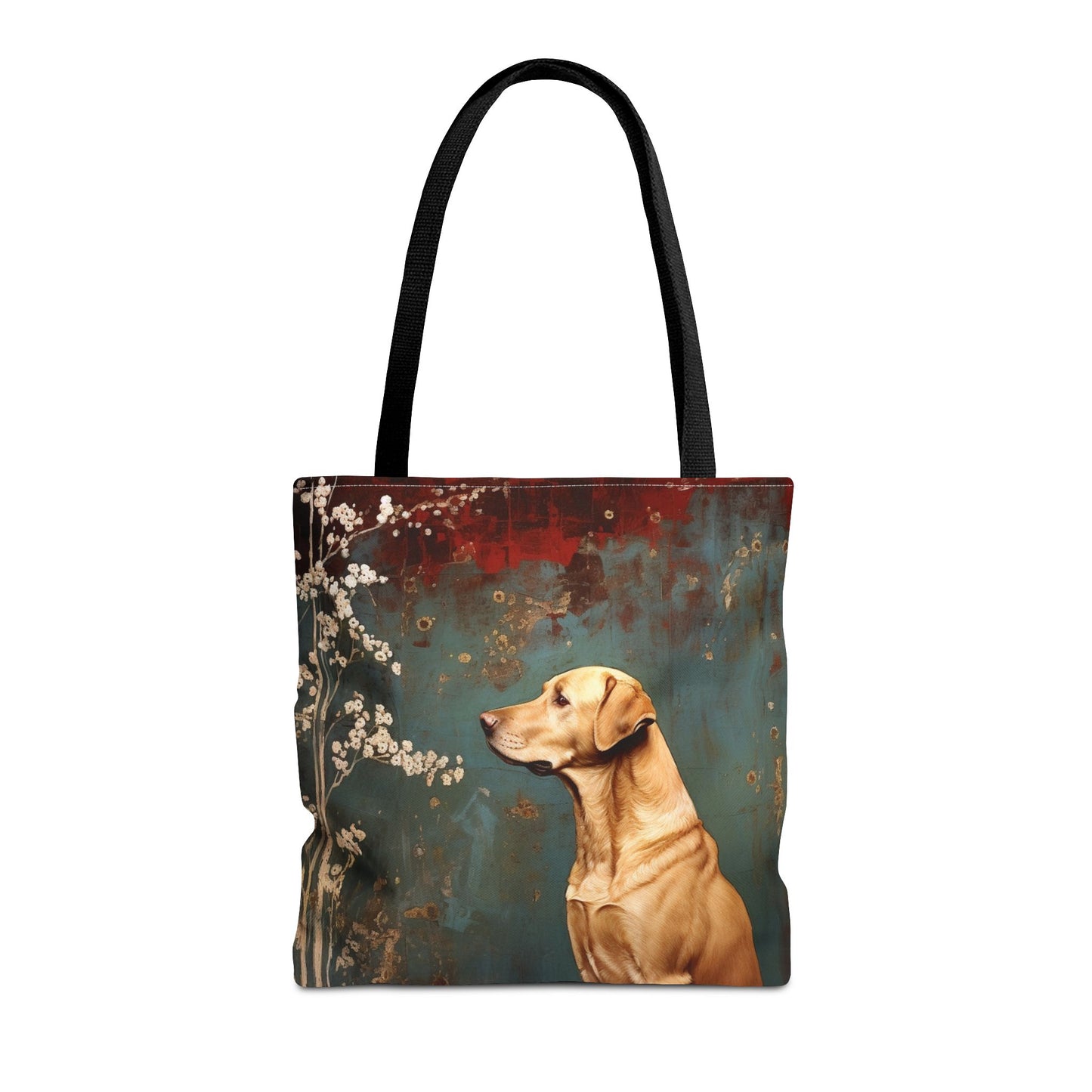 Labrador Meadow Blossoms Tote Bag – Stylish & Eco-Friendly Dog Lover Gift