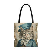 Dapper Cat Blue Regal Tote Bag – Eco-Friendly & Stylish Gift