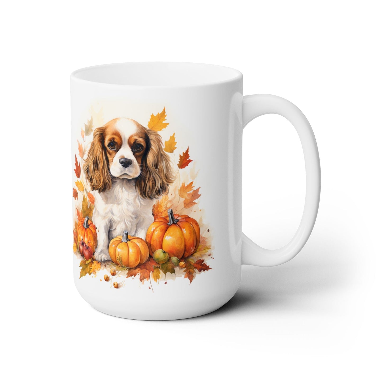 Cavalier King Charles Spaniel Fall Thanksgiving Mug | Cozy Dog Lover Gift