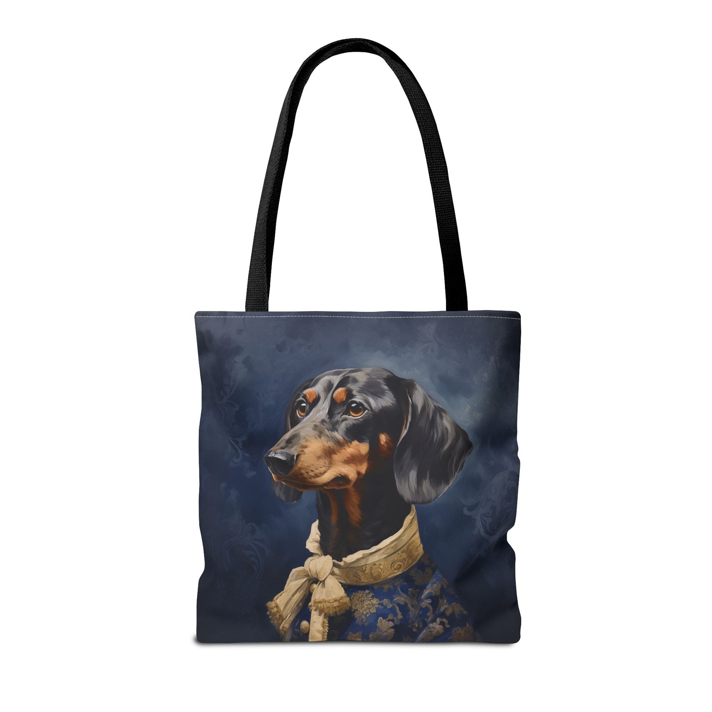 Dapper Dachshund Portrait Tote Bag – Elegant Canvas Dog Lover Gift