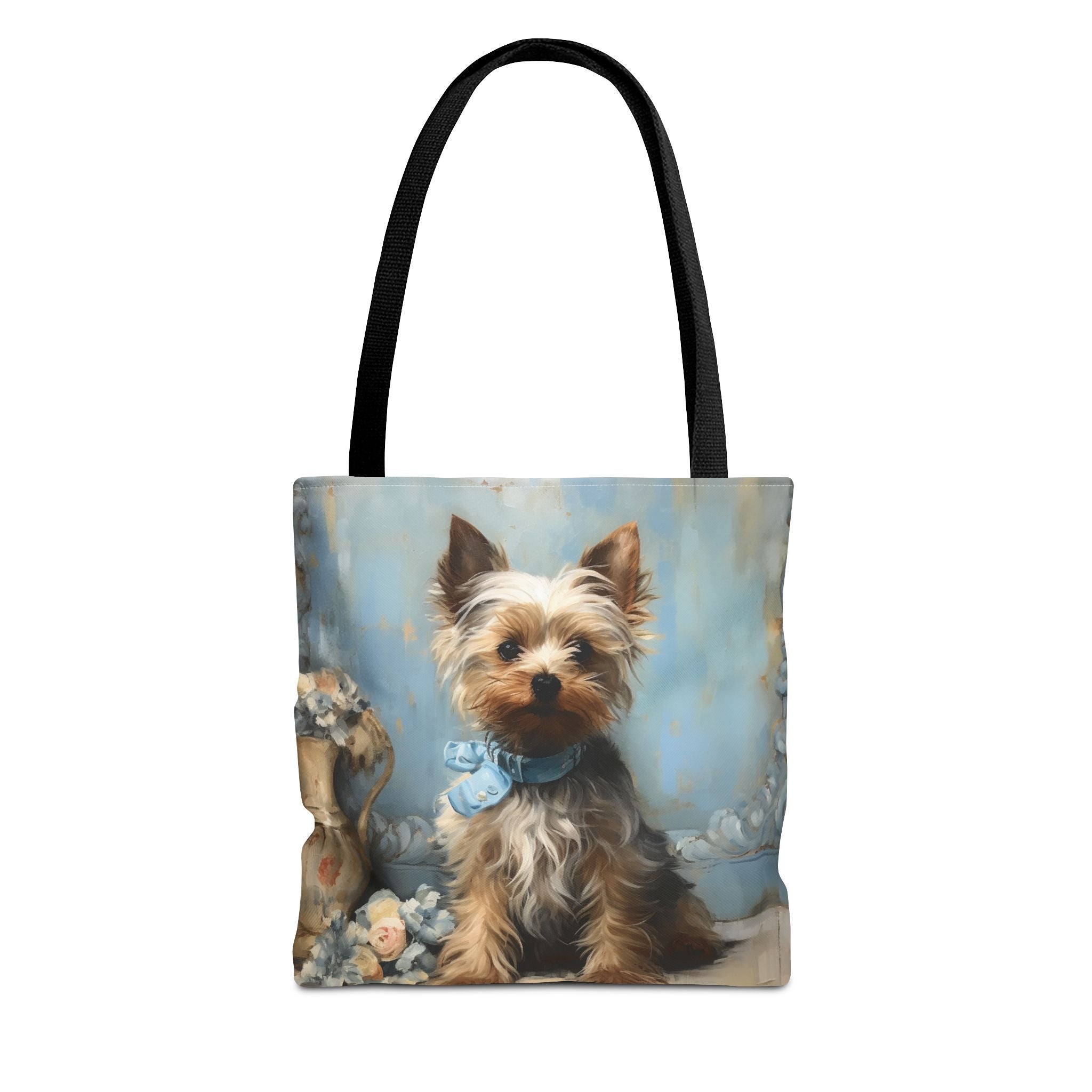 Yorkie Lover's Canvas Tote Bag - Charming Yorkshire Terrier Design