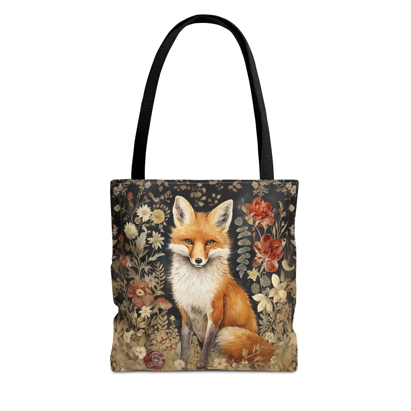 Elegant Fox Tote Bag, Nature-Inspired Eco-Friendly Carryall