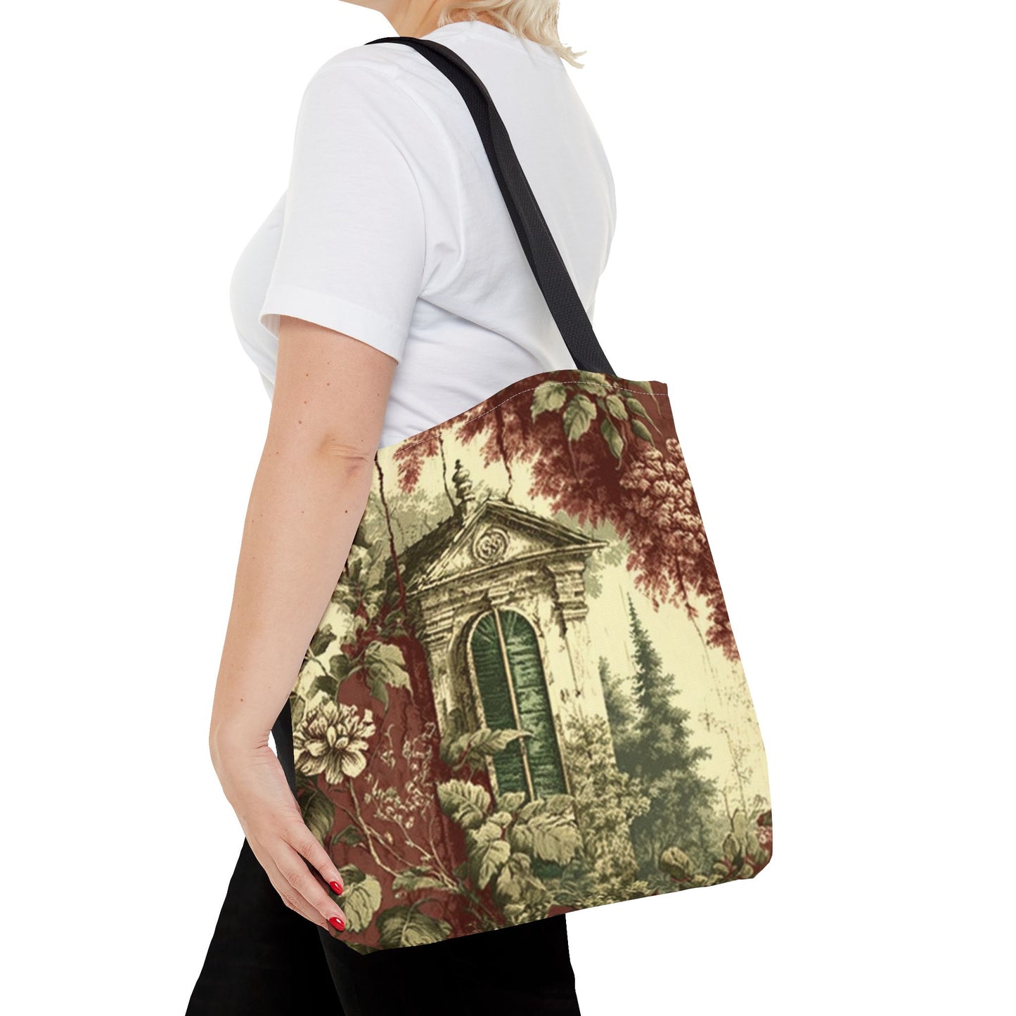 Vintage Botanical Garden Tote Bag, Elegant Shopping Companion