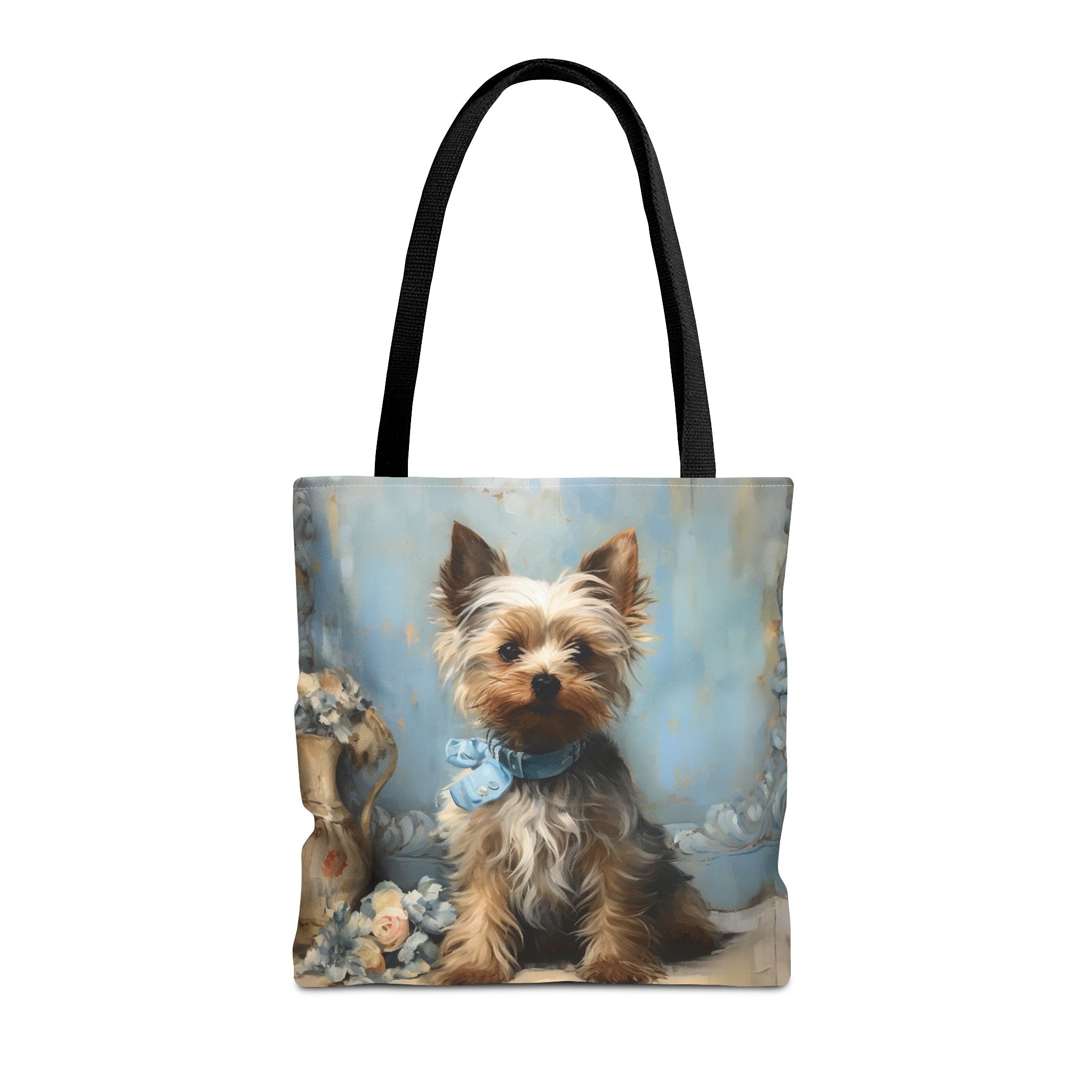 Yorkie Lover's Canvas Tote Bag - Charming Yorkshire Terrier Design