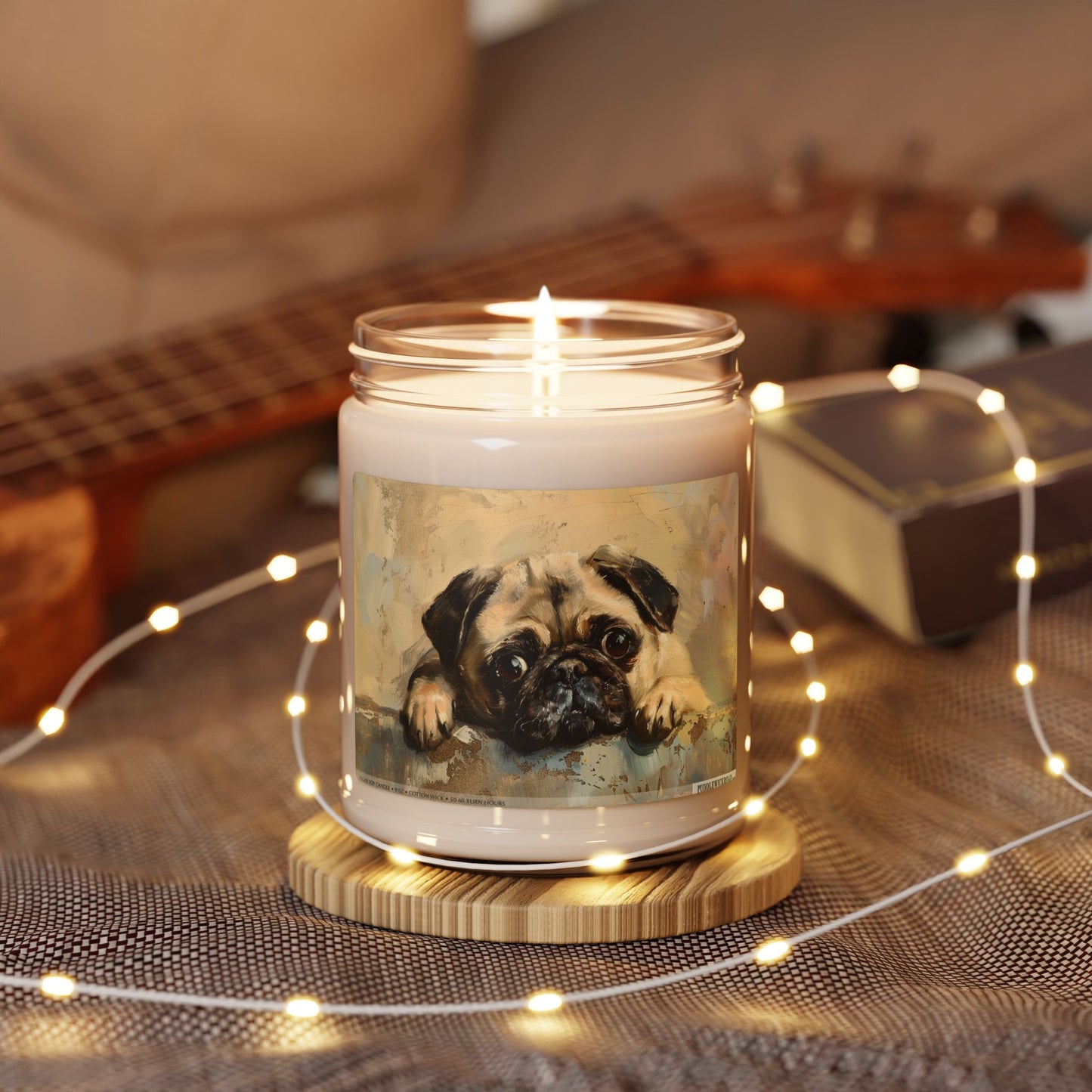 Adorable Pug Soy Candle – Perfect Gift for Dog Lovers