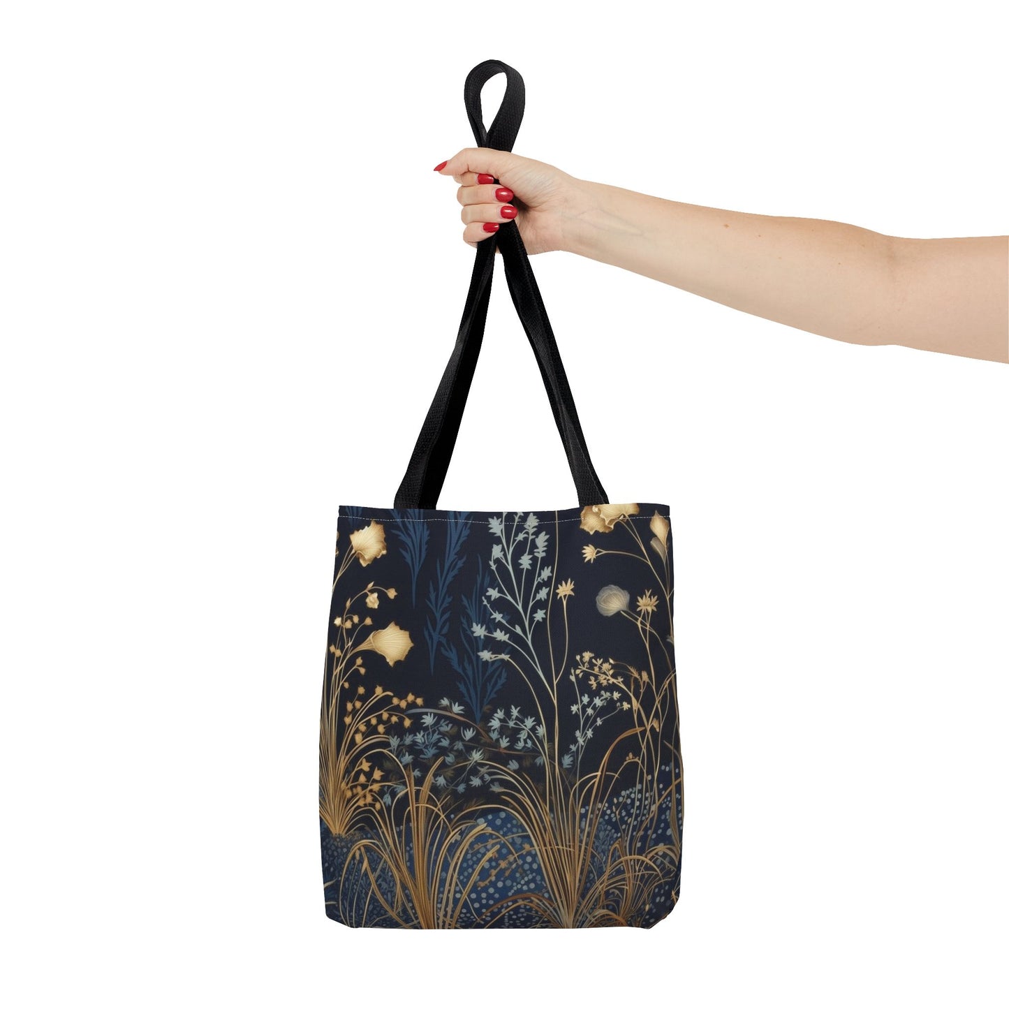 Midnight Bloom Floral Eco-Friendly Tote Bag – Stylish and Functional