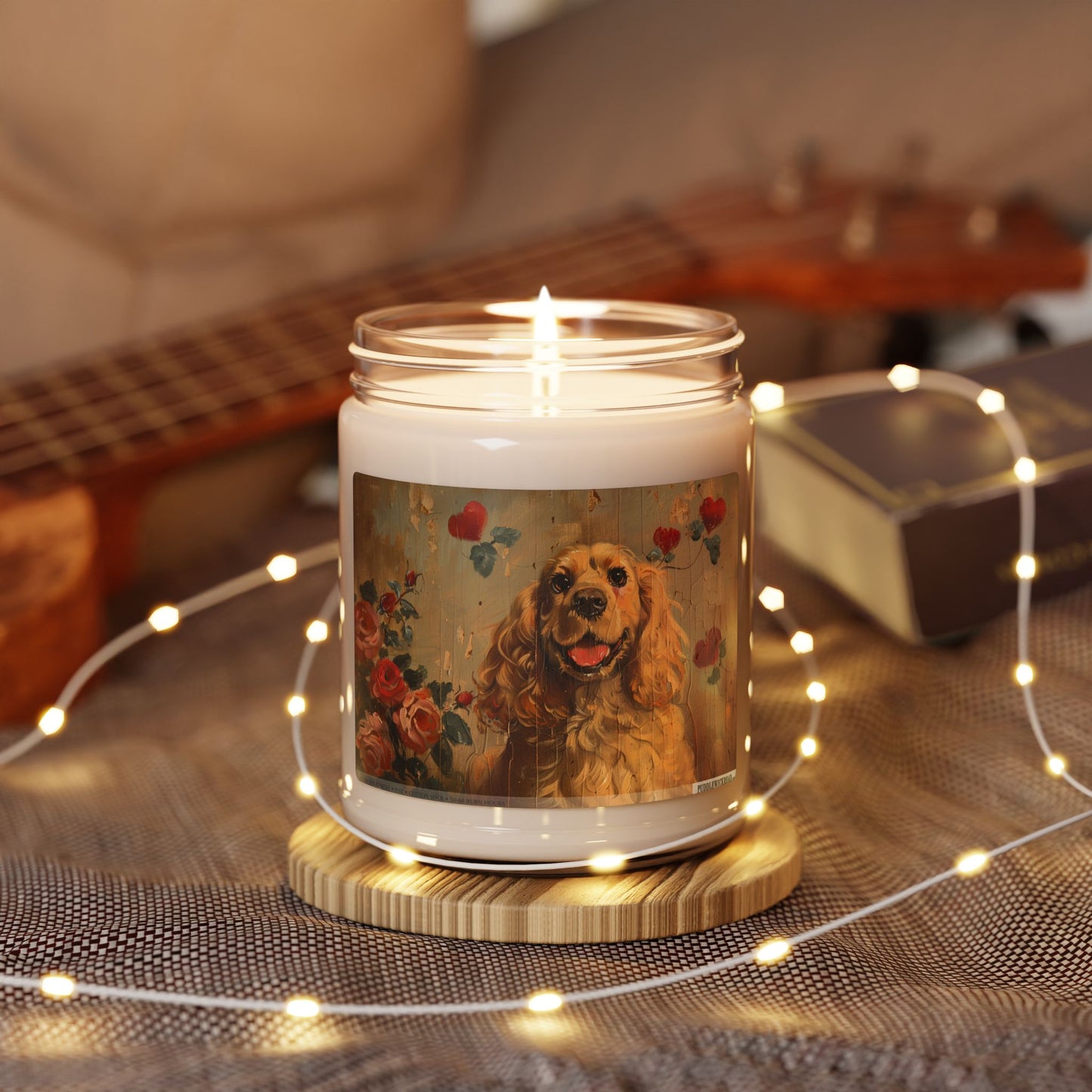 Golden Cocker Spaniel Candle – Vintage-Style Pet Lover Gift