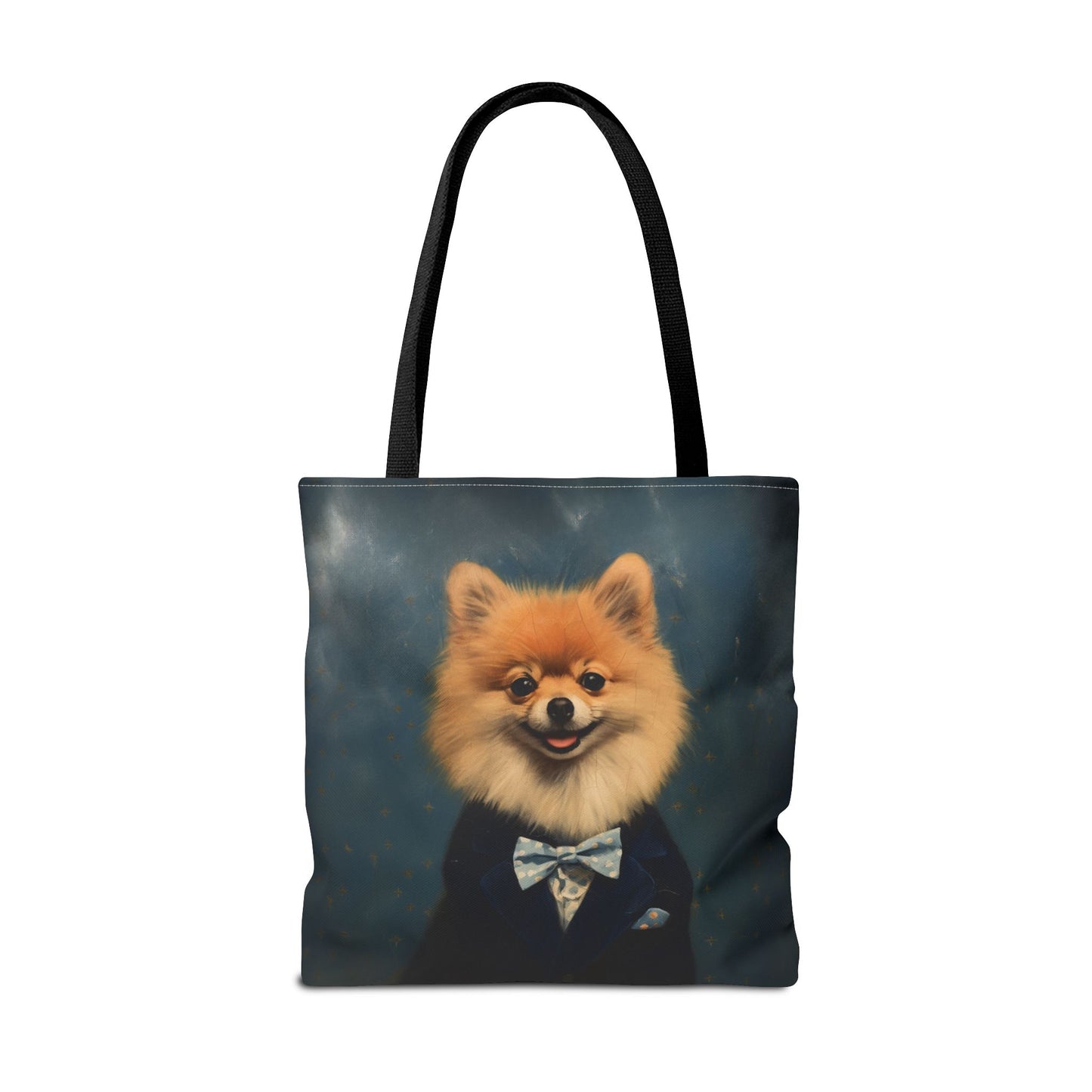 Pompous Pomeranian Tote Bag, Eco-Friendly Canvas for Pet Lovers