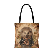 Charming Hedgehog Fall Tote Bag - Eco-Friendly Thanksgiving Market Bag