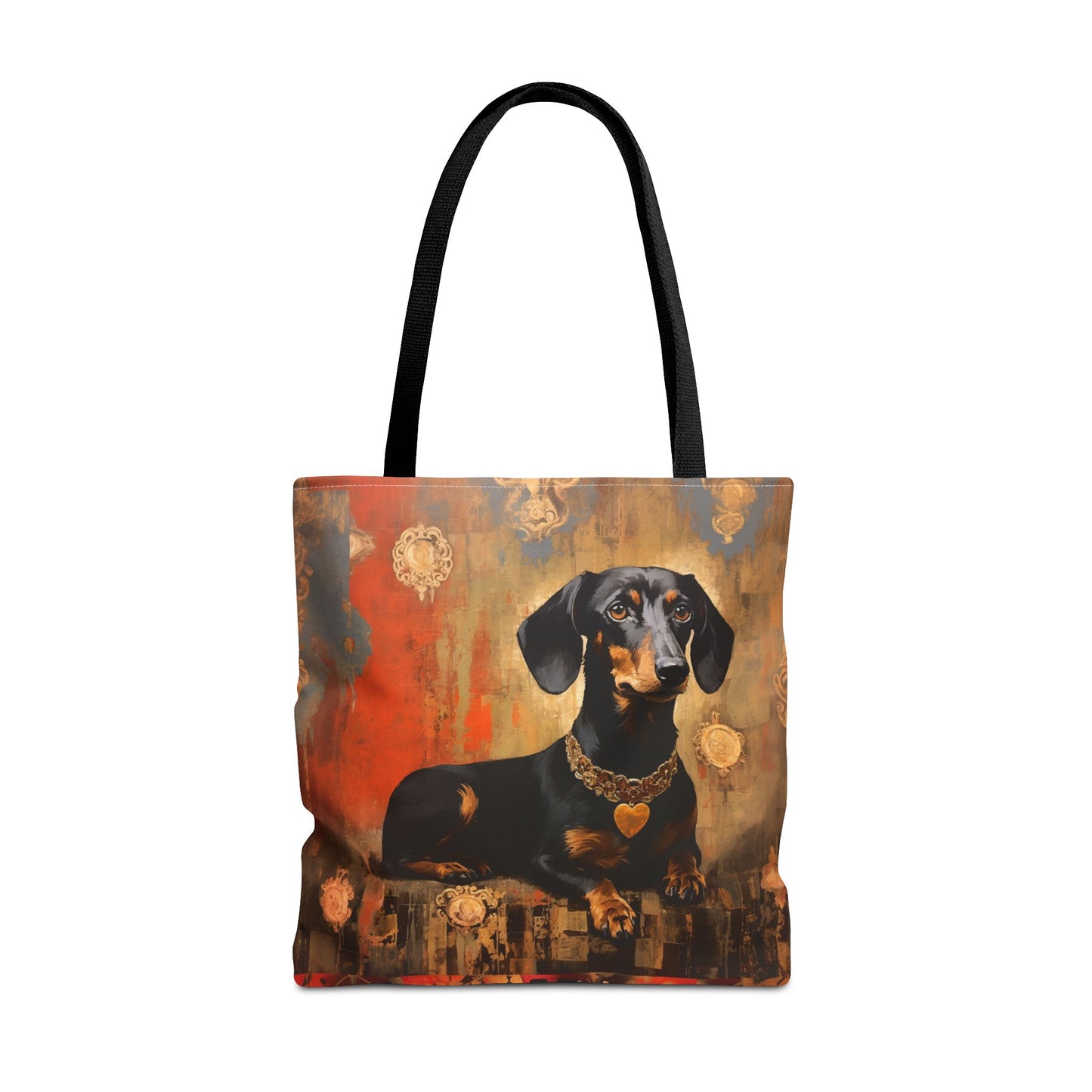 Dachshund Elegance Tote Bag, Artistic Pet Lover’s Gift Canvas