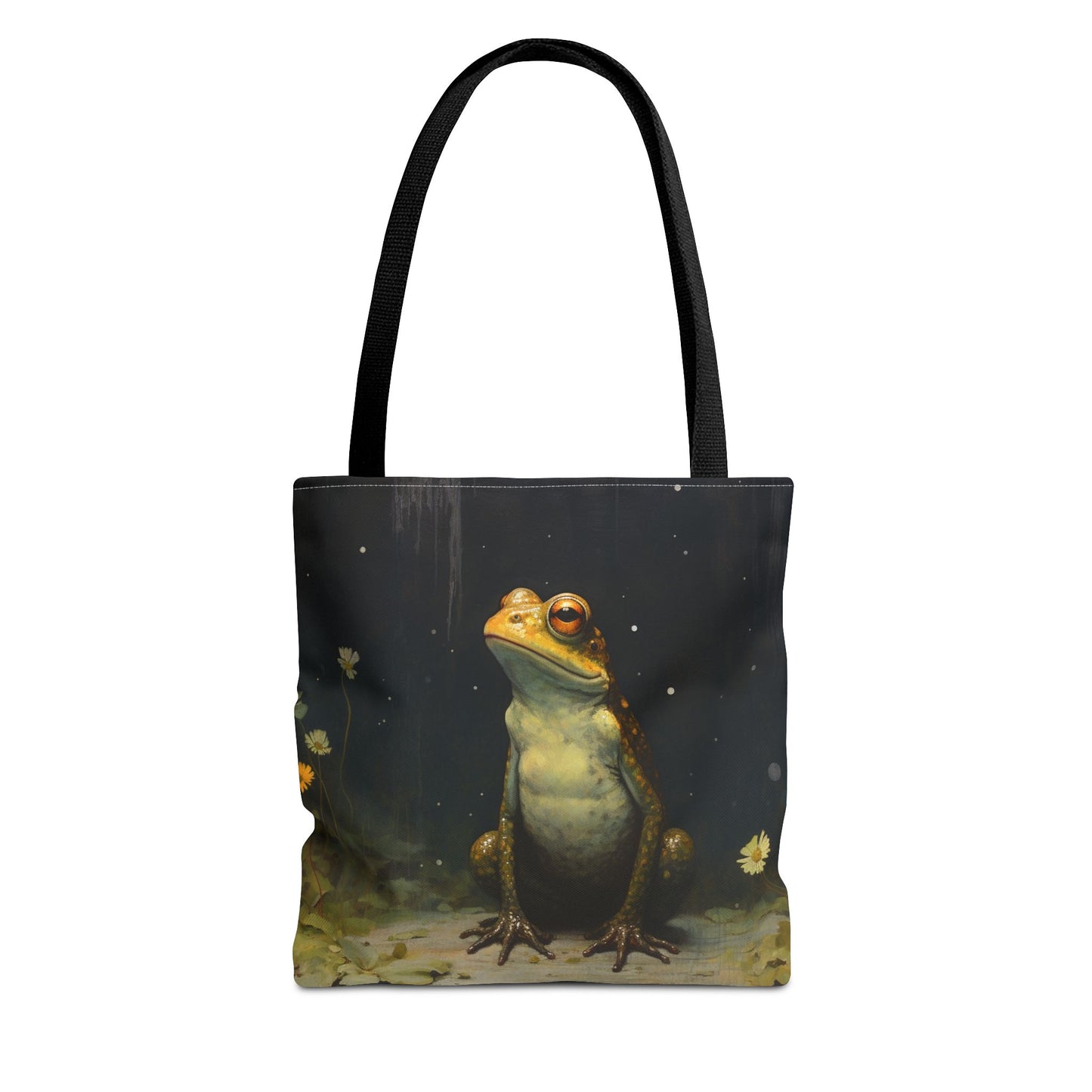 Frog-Themed Eco Tote Bag, Artistic and Nature-Inspired Canvas Bag