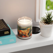 Golden Retriever Soy Candle – Vintage Dog Art Memorial Gift