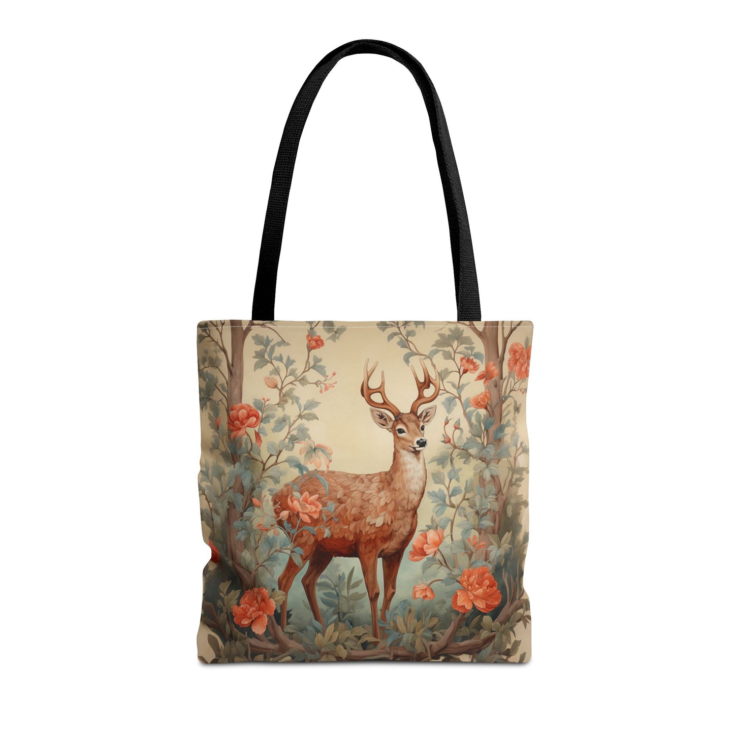 Elegant Deer Canvas Tote Bag - Nature-Inspired Eco-Friendly Design