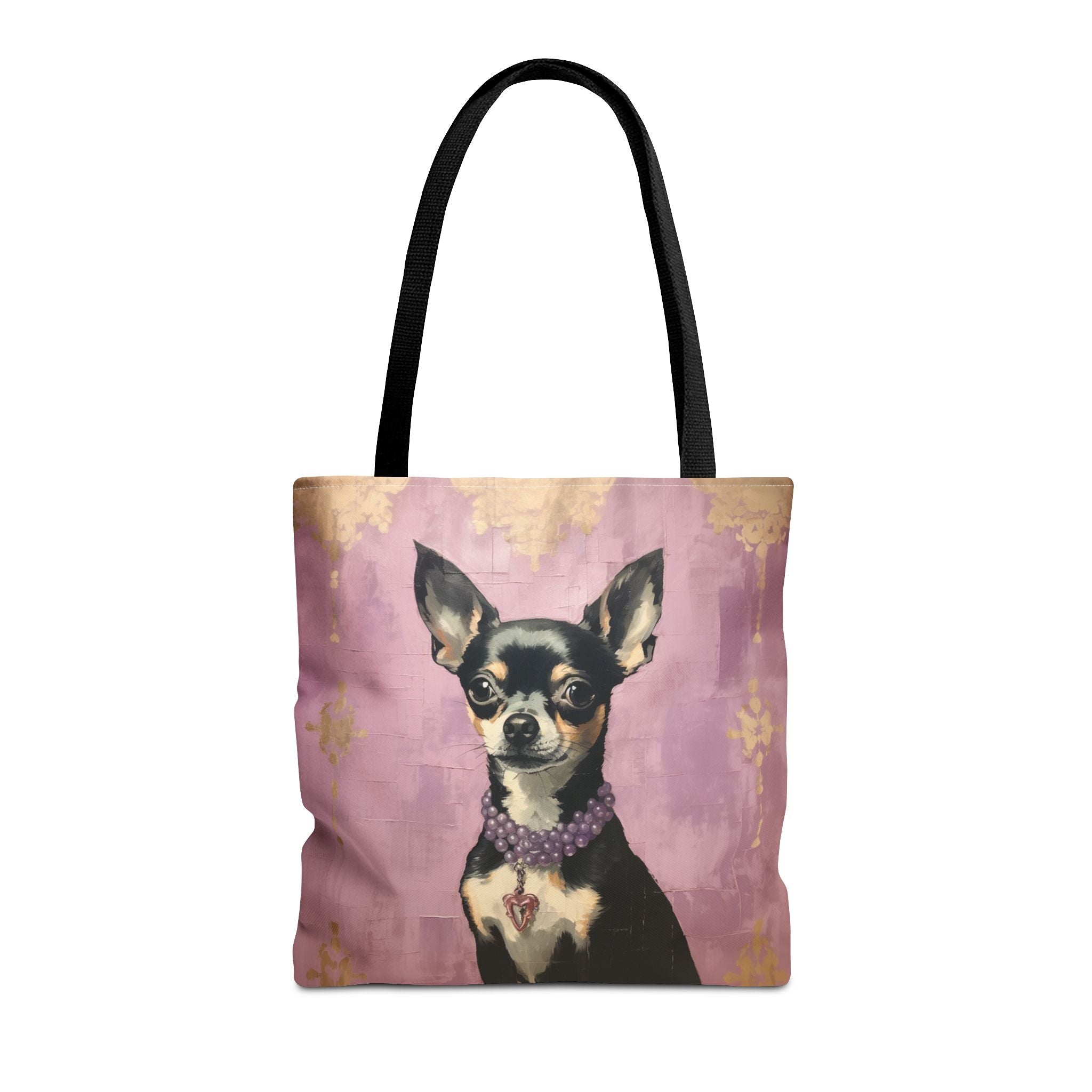 Chic Chihuahua Canvas Tote Bag – Elegant Dog Lover’s Accessory