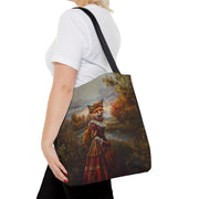 Renaissance Fox Autumn Landscape Canvas Tote Bag for Eco Lovers