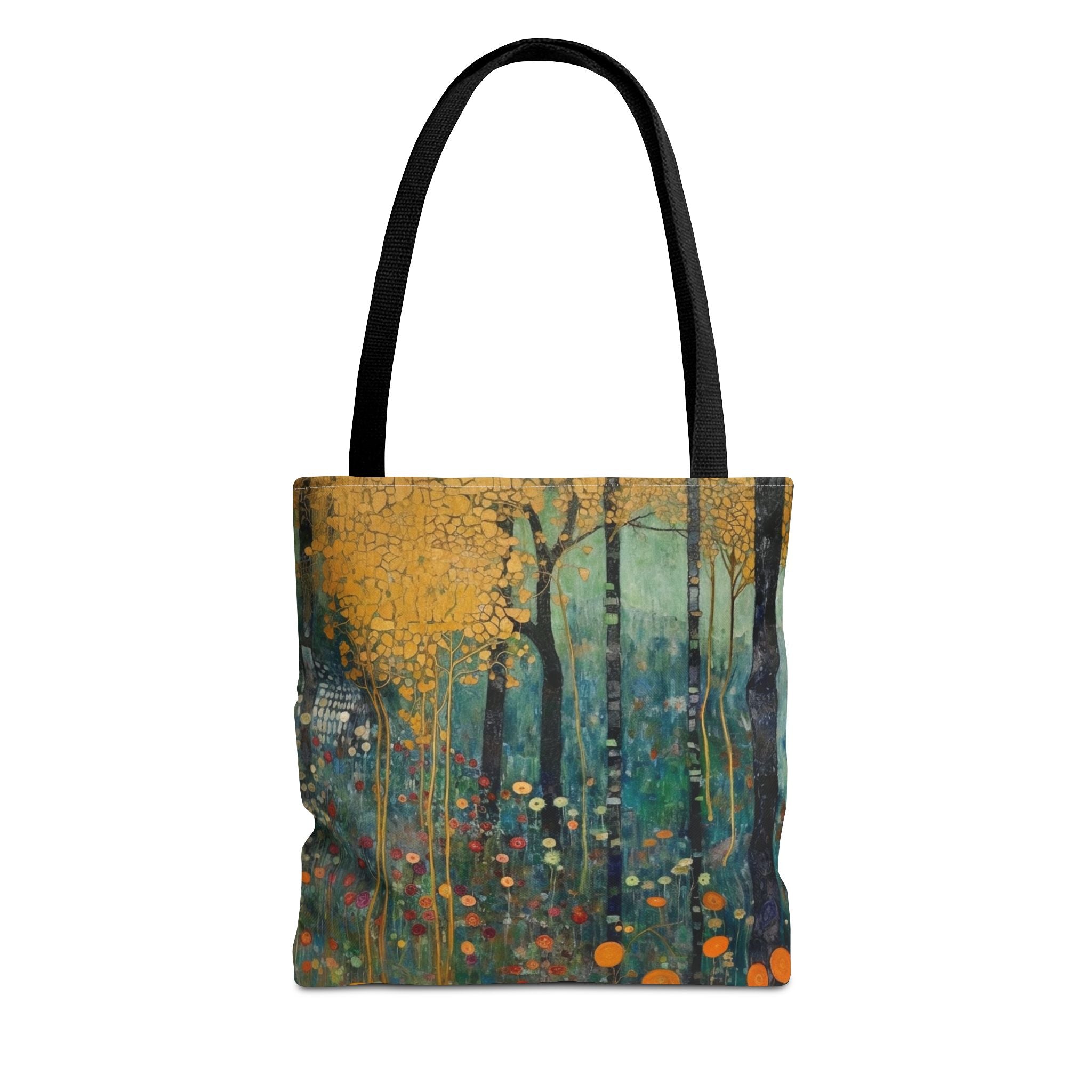 Autumn Forest Canvas Tote Bag, Artistic Eco-Friendly Shopping Bag