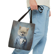 Elegant Pomeranian Canvas Tote Bag – Stylish Gift for Dog Lovers