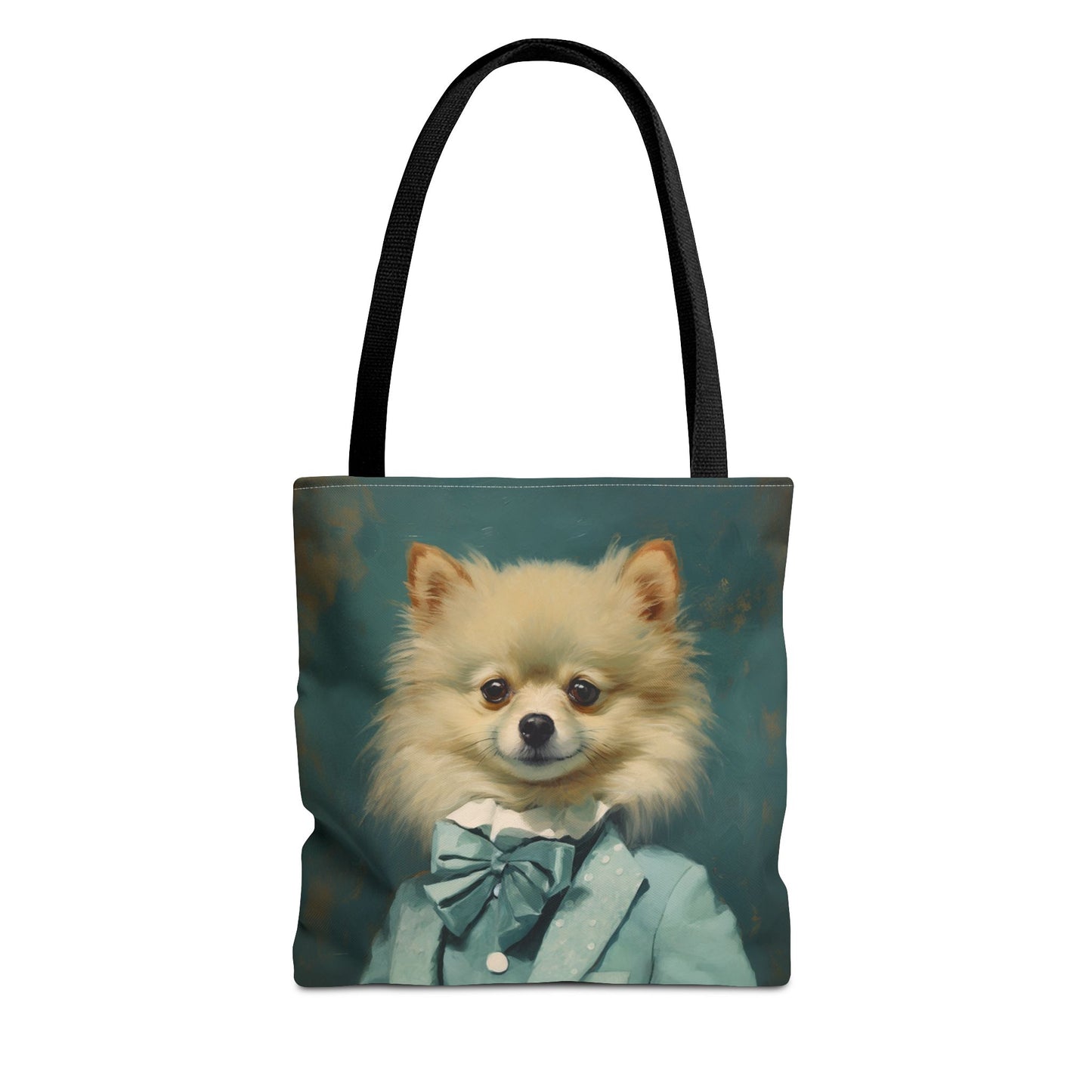 Regal Pomeranian Canvas Tote Bag, Stylish Gift for Dog Lovers