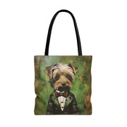 Yorkie Dapper Canvas Tote Bag – Stylish Eco-Friendly Dog Lover Gift