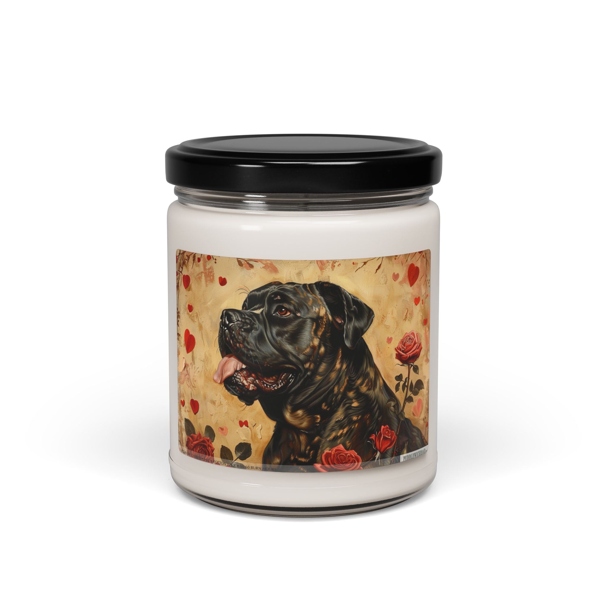 Cane Corso Vintage Rose Candle – Pet Lover Gift, Memorial or Décor