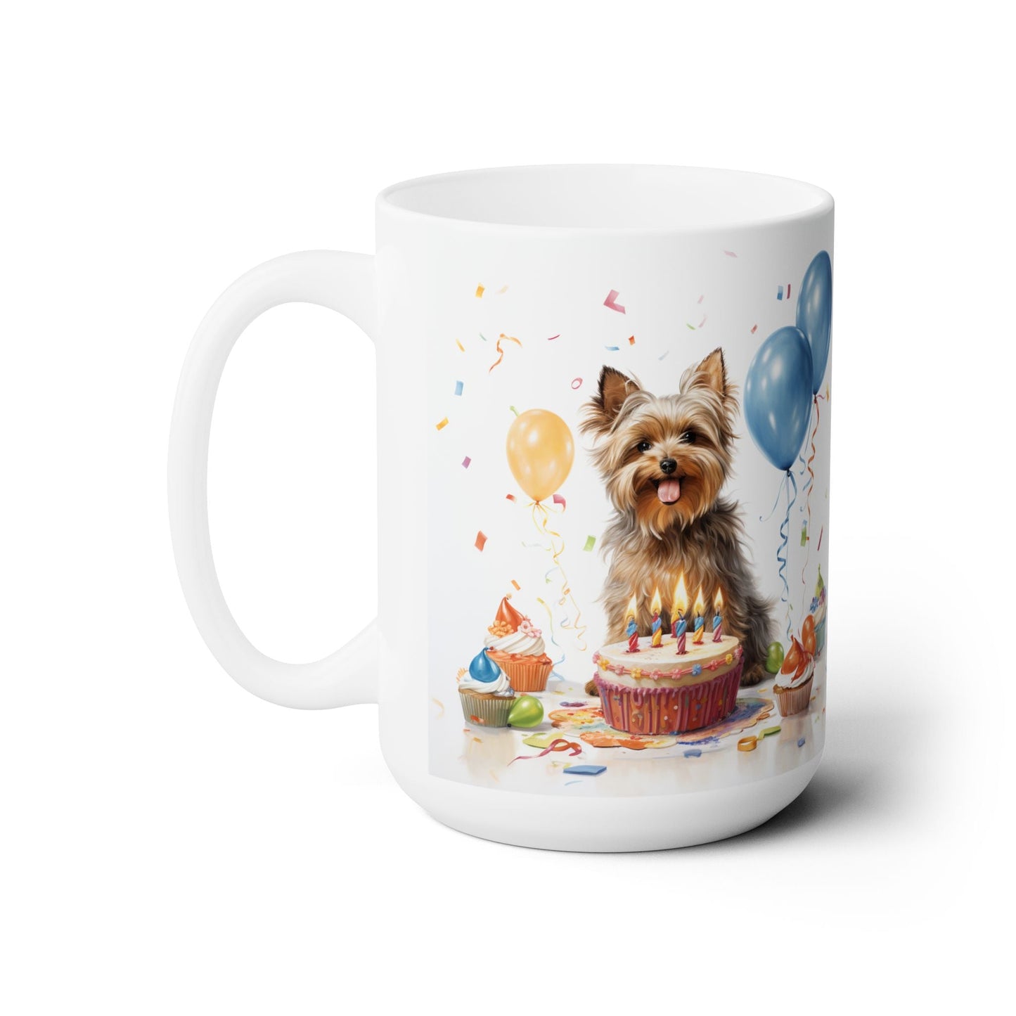 Yorkie Birthday Celebration Coffee Mug – Perfect Gift for Dog Lovers