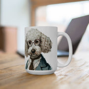 Poodle Professor Mug – Adorable Doodle Lover Coffee Cup Gift