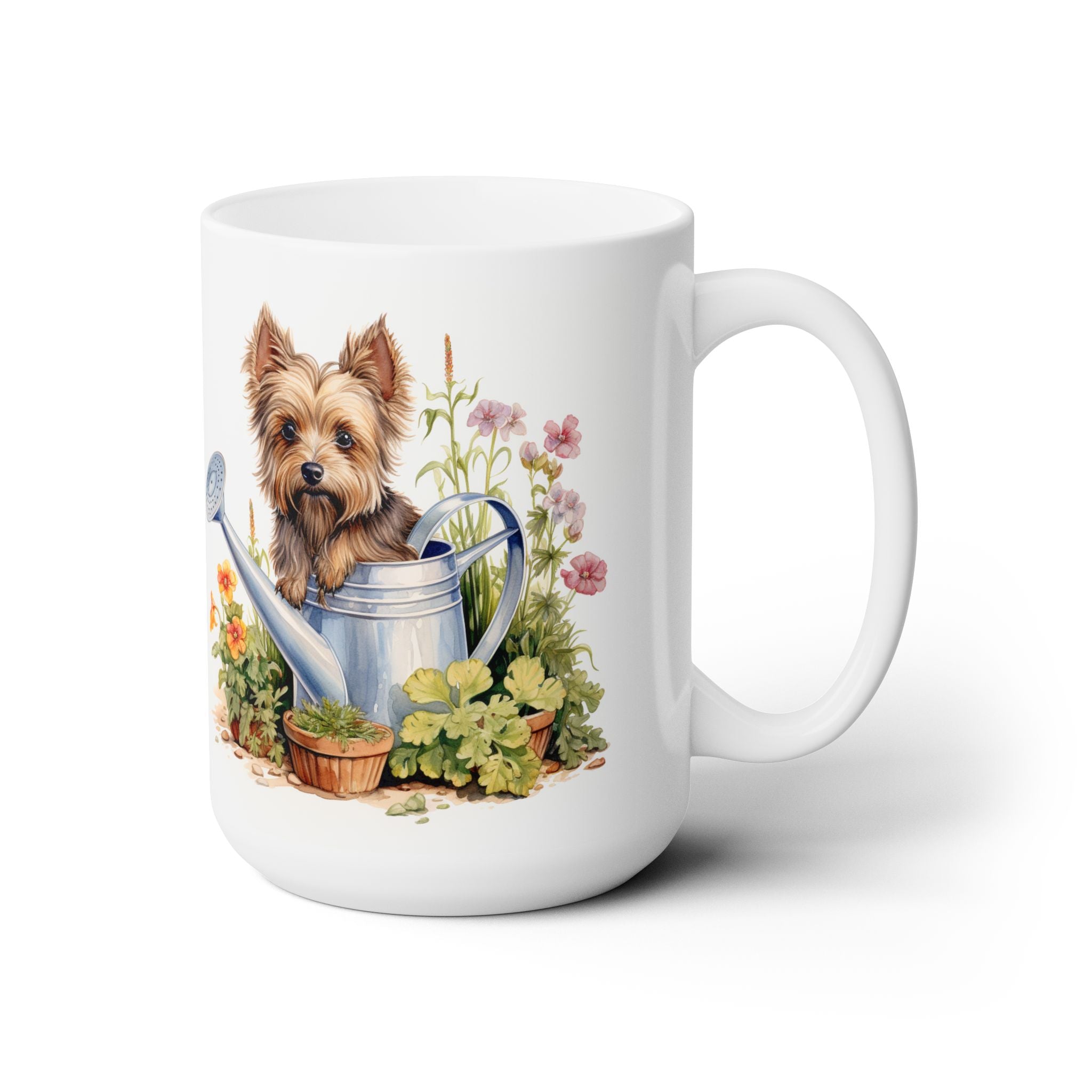 Yorkie Garden Delight Mug - Cute Coffee Cup for Dog Lovers