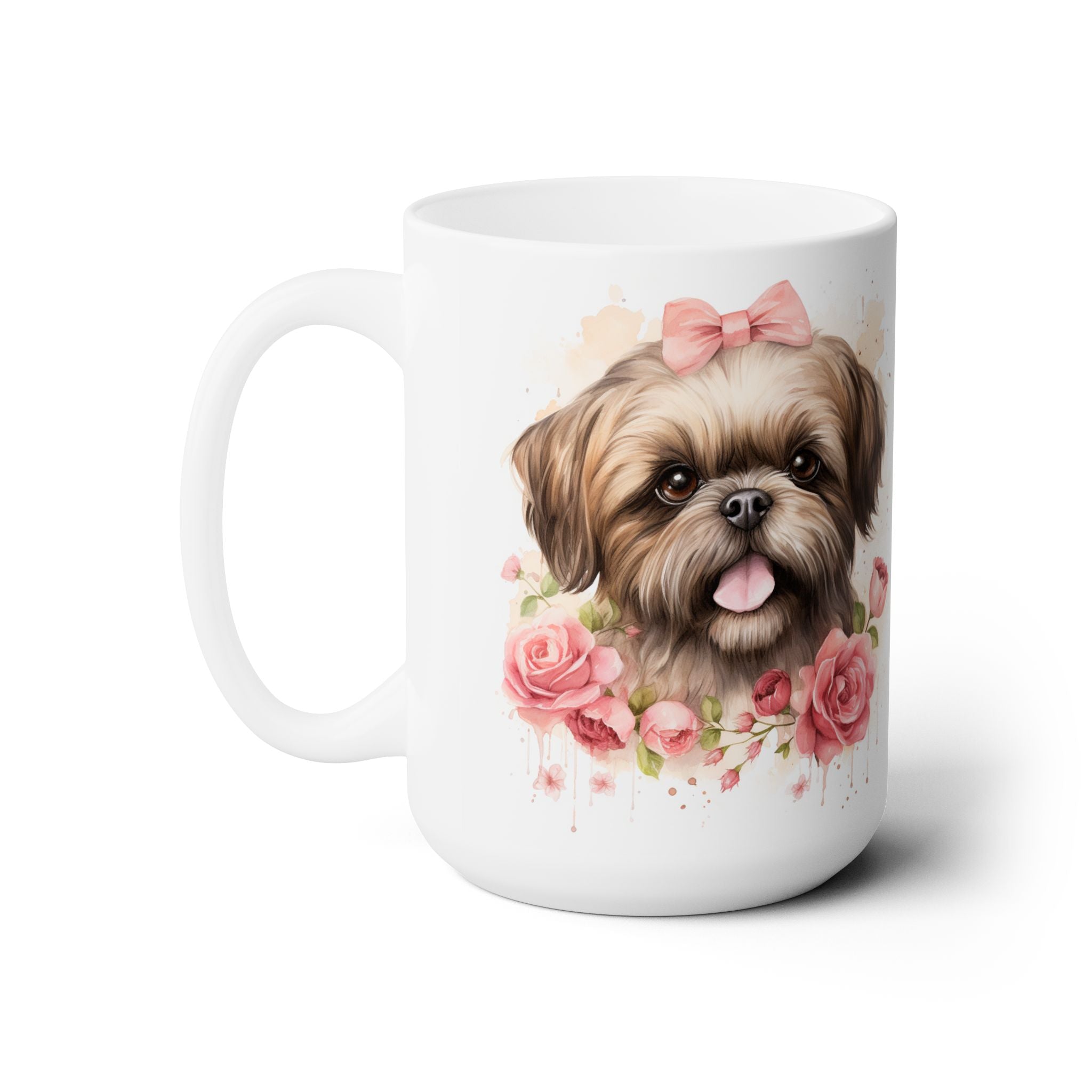 Shih Tzu Rose Garden Mug – Perfect Gift for Dog Lovers