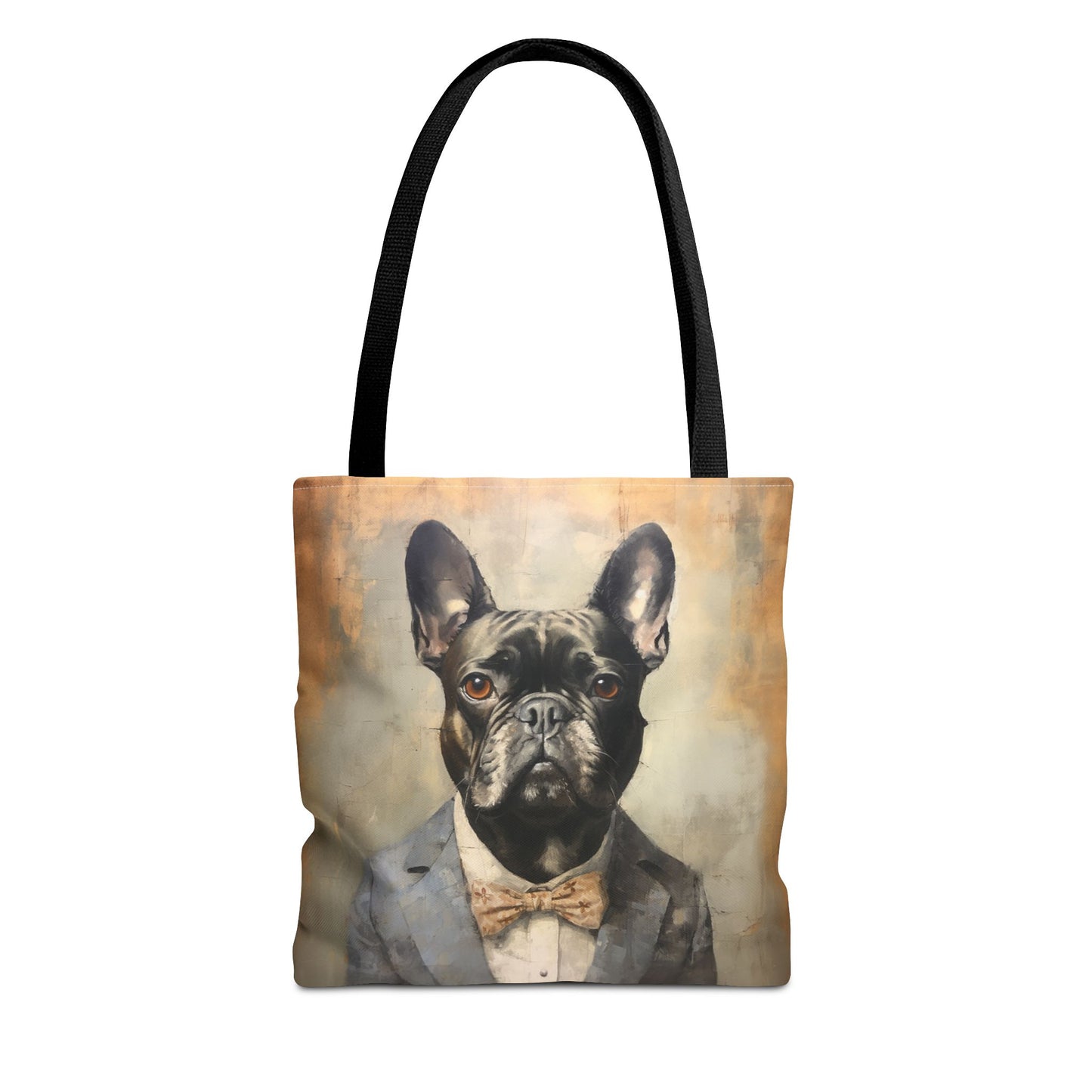 Frenchie Sophistiqué Tote Bag – Dapper French Bulldog Canvas Tote