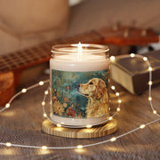 Golden Retriever Vintage Art Candle – Cozy Pet Lover Gift