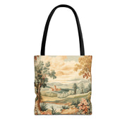 Pastoral Countryside Nature Tote Bag – Vintage Scenic Artwork