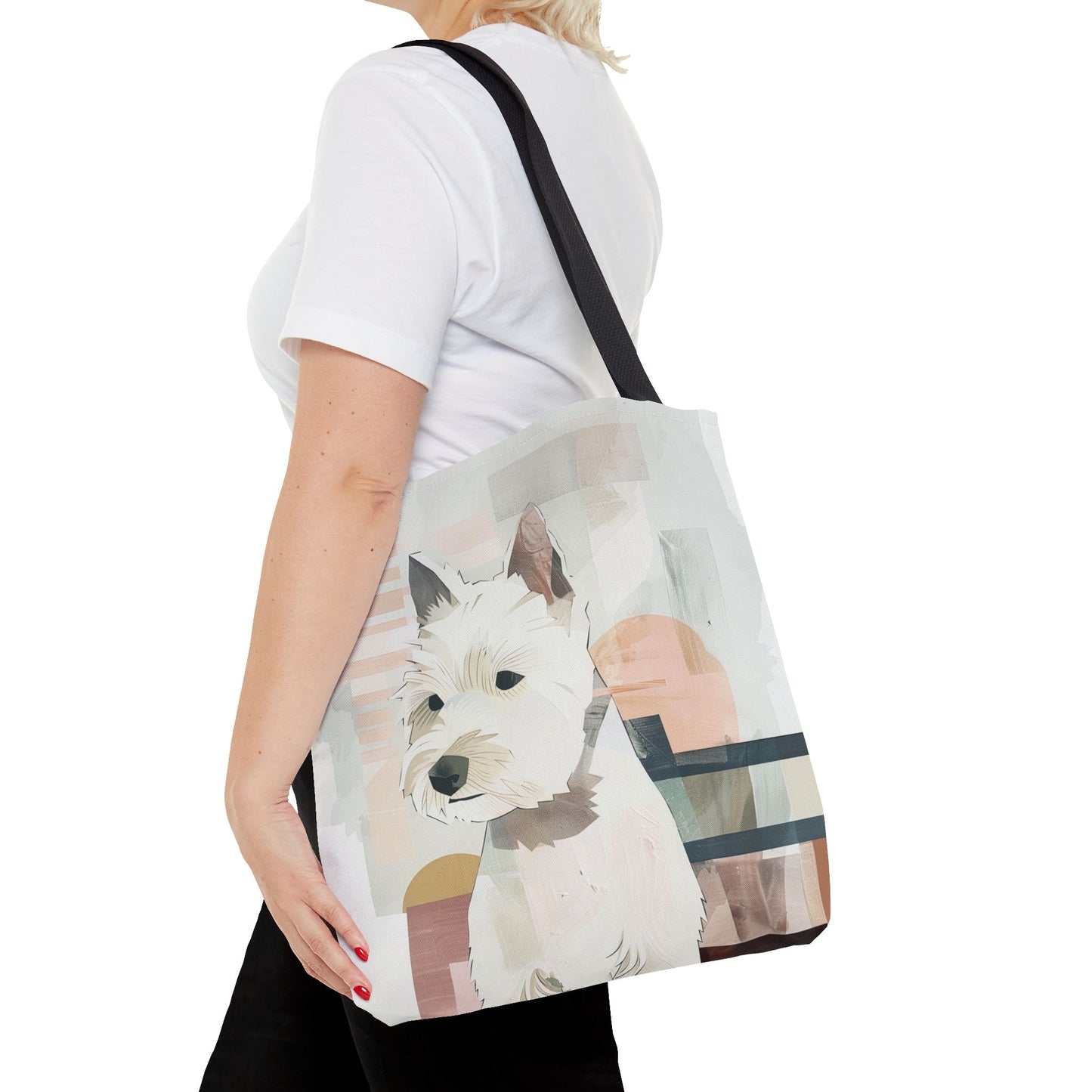 Westie Love Tote Bag - Stylish Canvas Shopping Bag for Pet Enthusiasts