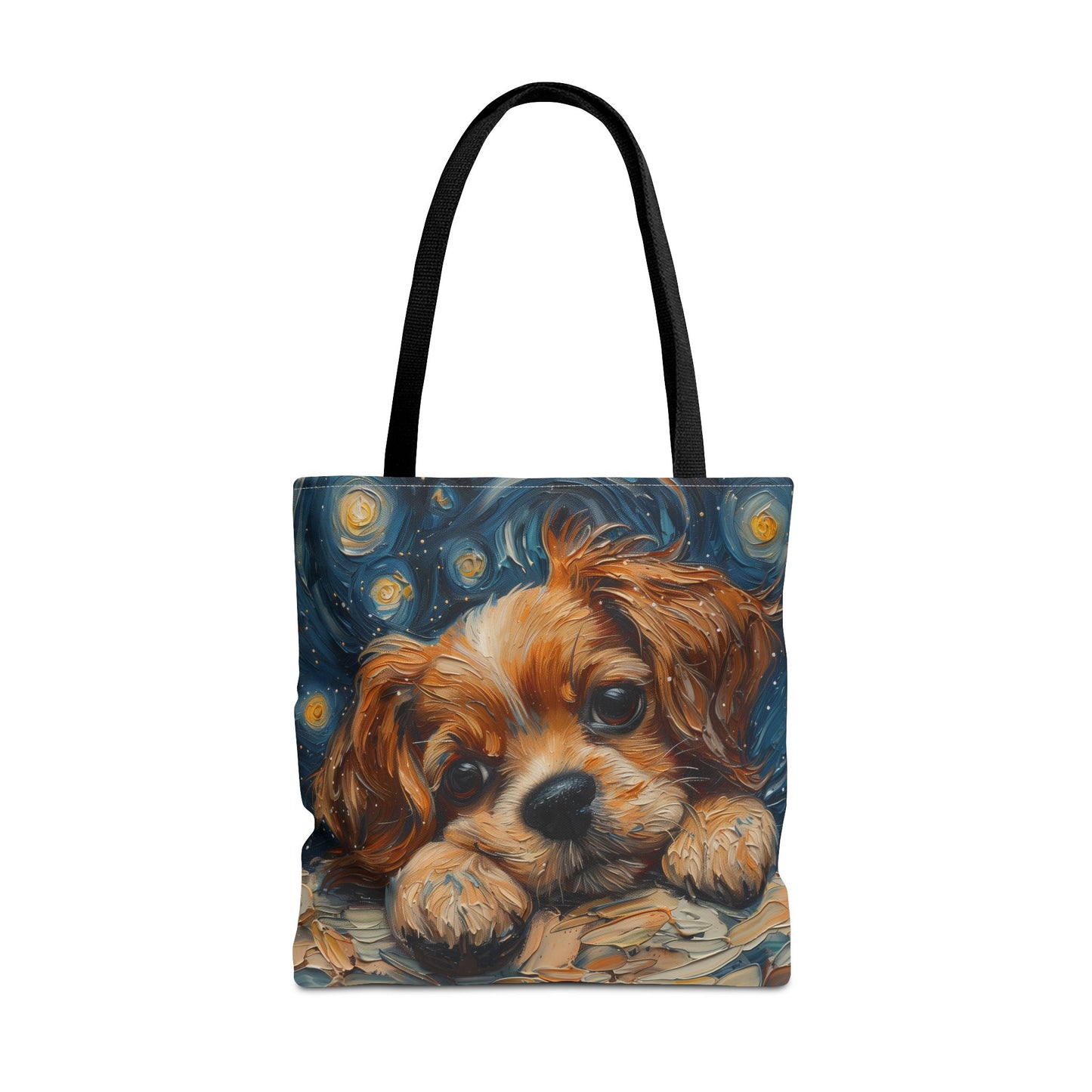 Starry Cavalier King Charles Tote Bag – Artistic & Eco-Friendly Design