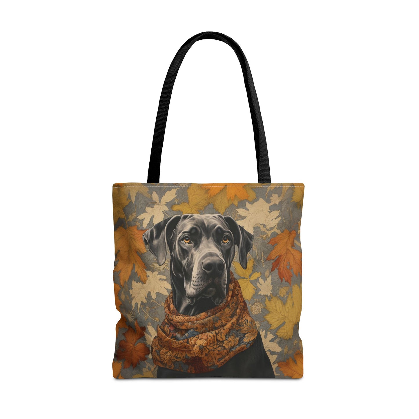 Great Dane Autumn Leaves Tote Bag, Stylish Eco-Friendly Gift for Dog Lovers