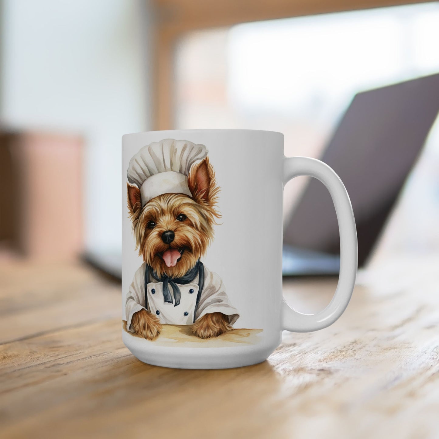 Yorkie Chef Mug - Adorable Yorkshire Terrier Coffee Cup for Dog Lovers